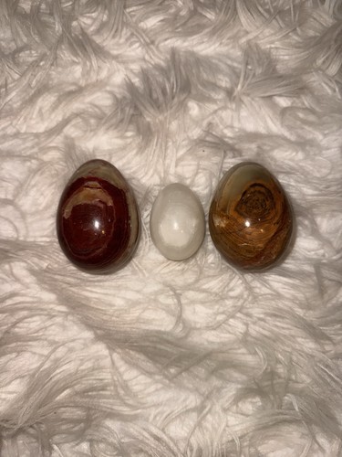 Marble egg ornaments - egg,