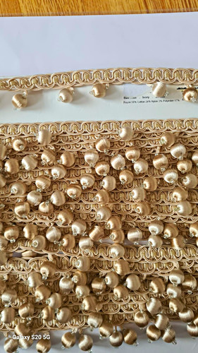Ivory beaded fringe - fringe, trim