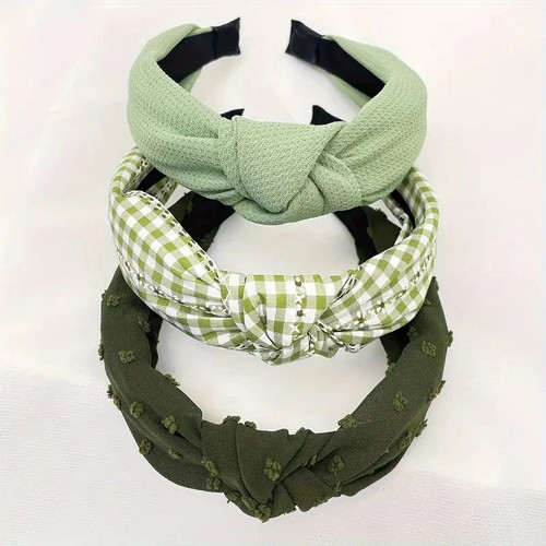 3pcs wide soft - headband, women