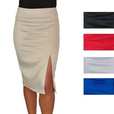 Front thigh split midi - split, stretch