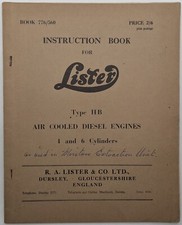 Original Lister Instruction