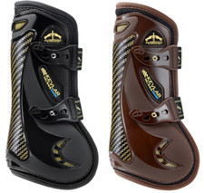 Veredus made with Kevlar� Gel Vento Show Jumping Front Tendon Boots Black/Brown