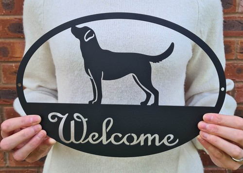Labrador welcome sign plaque - sign, |