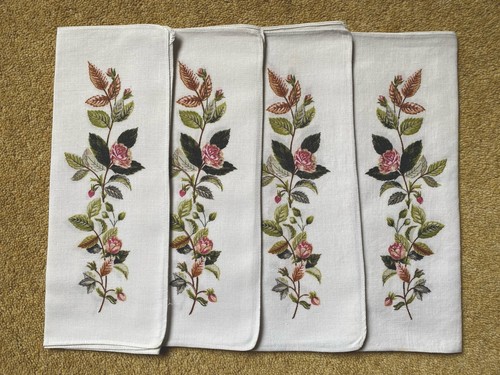 Vintage printed floral - vintage, linen