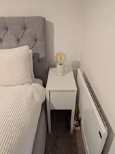 2 IKEA White Bed Side Tables