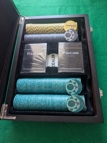 Ceramic poker set chip woods - poker,