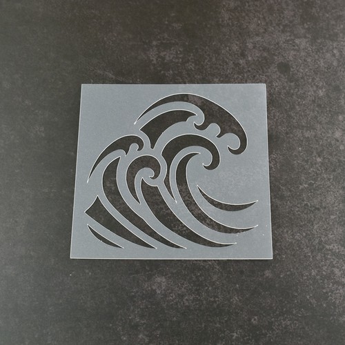 Ocean wave stencil reusable - wave,