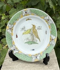 Antique c1840s Masons Patent Ironstone China T/T Kissam 21cm Cabinet Plate Birds