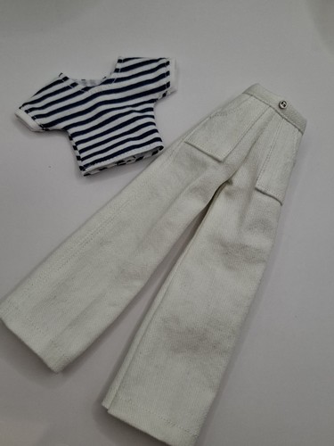 White denim wide - denim, leg