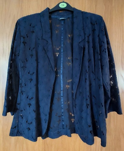 Roman navy lace effect - lace, bolero