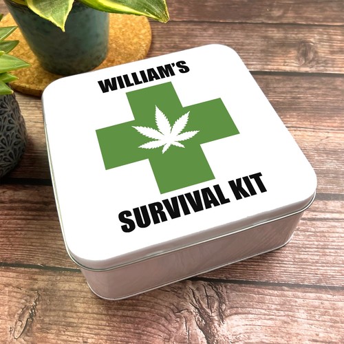 Square cannabis leaf logo - square,