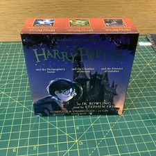 Harry Potter 1-3 by J.K. Rowling Unabridged Audiobook CD 25 Disc Set Stephen Fry