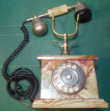 Onix Rotary Telephone - Vintage Gold Plated 18 K Onyx - Made in Italy
