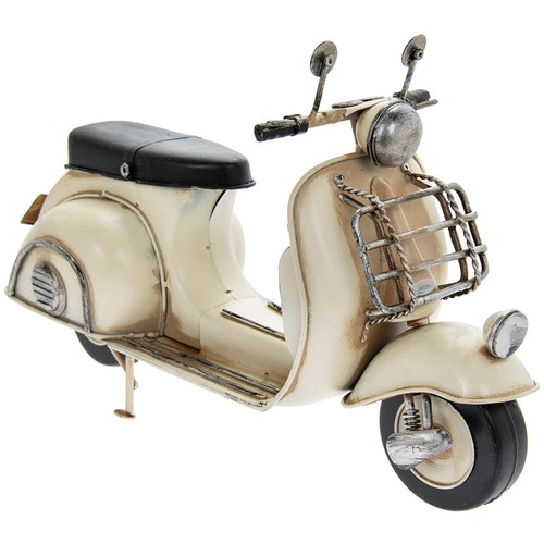 Cream vespa scooter model - vespa,