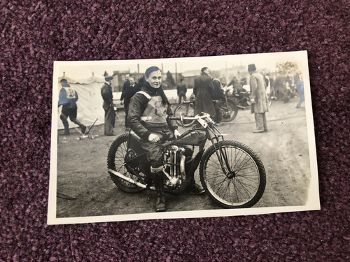 Speedway photograph postcard