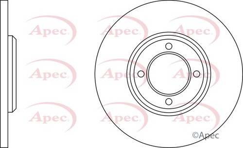 Apec red front brake - apec,