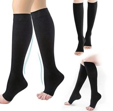 Medical Compression Socks for Women & Men Varicose Veins Fatigue Flight Travel