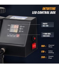 CREWORKS Heat Press Machine 38x38cm 5 in 1 – Multifunctional Heat Press