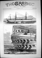 Original Old Antique Print H M