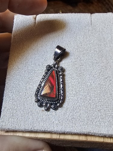 Ammolite sterling silver - ammolite,
