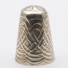 Vintage Scottish Silver Celtic Knot Thimble – Philip Campbell Mull
