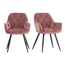 1/2X Dining Chairs Velvet