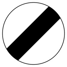 National Speed Limit Sign or