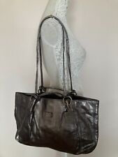 Oriano silver leather shoulder bag