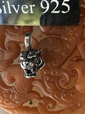 Silver Tiger Head Pendant On