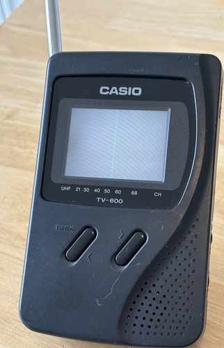 Casio 600d vintage portable - tv-600d,
