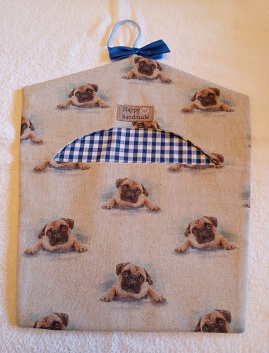 Handmade vintage style pug dog - vintage,