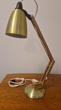 Vintage Retro Metallic Gold Habitat Terence Conran Adjustable MacLamp Desk Lamp