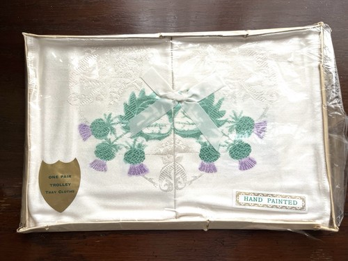 Vintage hand painted damask - hand,