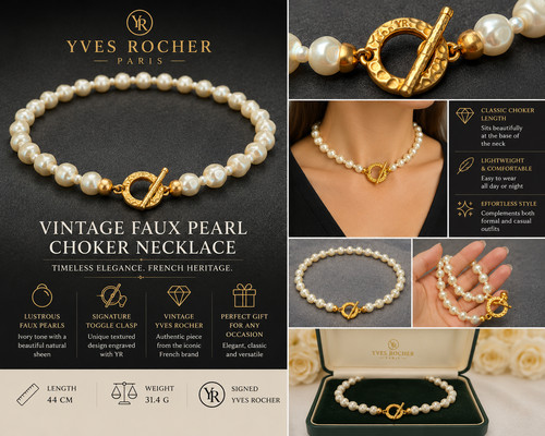 Vintage yves rocher faux pearl - vintage,