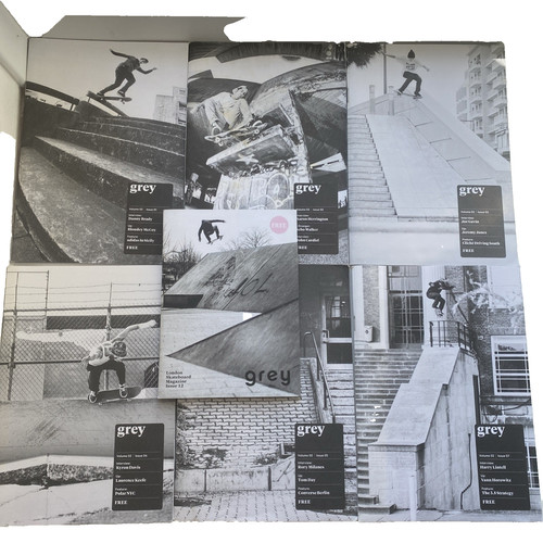 Grey london skateboard - london,