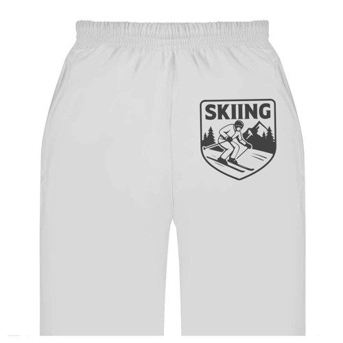 Skiing emblem mountains - 'skiing,