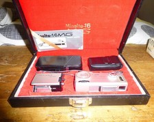 Minolta-16 MG Subminiature Camera Set in original box with manual, Working (797)