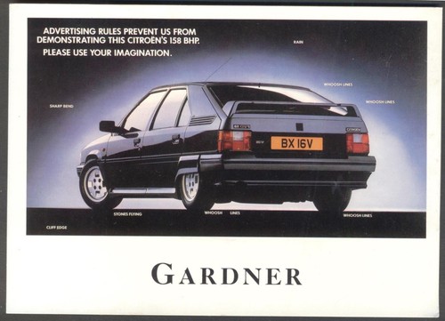 Promo postcard for the citroen - postcard,