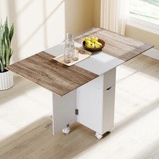 Drop-Leaf Dining Table Folding