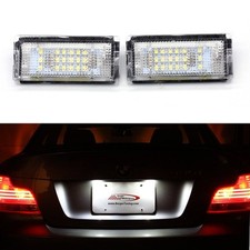 Pair For BMW 3 Series E46 Saloon Estate Canbus LED License Number Plate Lights