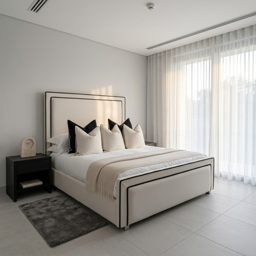 Ottoman pipping bed - bed, frame