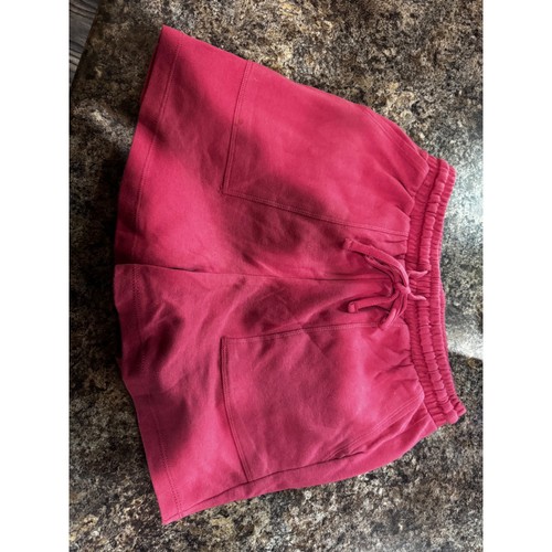 Pink cotton knit lounge - pink, shorts