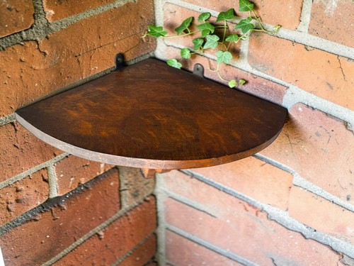 Antique corner shelf early - antique,