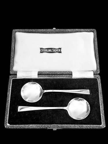 Sterling silver spoon pair - pair, by