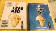 Live Aid & Live 8 DVD 8 Discs Queen Bowie McCartney Pink Floyd Jagger Madonna U2