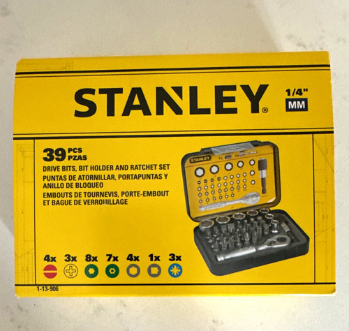 Stanley fatmax 39pc 4in - 39pc, 1/4in