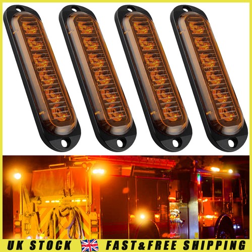 Waterproof amber led - waterproof, 4x