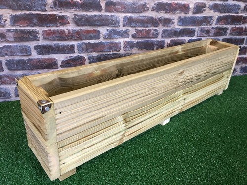 Tall wooden patio planter - patio,