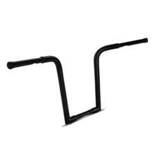 Handlebar Square Fat 1-1/4" Height 16" compatible with Harley Davidson blk