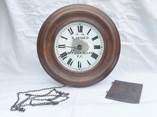 ANTIQUE OAK SURROUND CLOCK B ARNOLD TEUTONIA CLOCK MADE IN BADEN